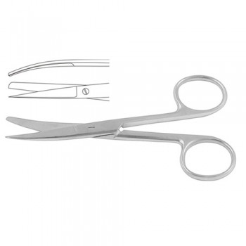 Operating Scissor Curved - Sharp/Blunt Stainless Steel, 14.5 cm - 5 3/4"